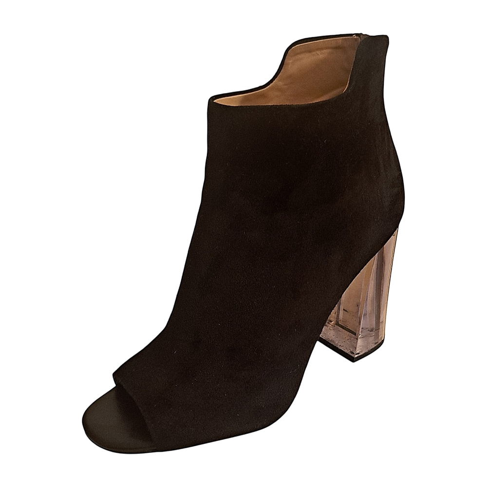 Calvin klein Lulah Clear Heel Peep Toe Booties